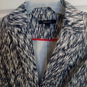 Women's black & white blazer or jacket, fits Large